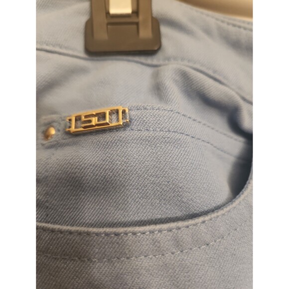 St. John Sport Light Blue Straight Leg Pants Size 4 - Picture 3 of 10